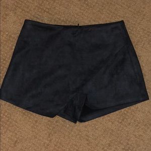 LF Navy Blue Suede Skirt/Shorts